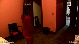 kinky wrestler milf anal fucks bound lesbian slave in rough bdsm hogtie