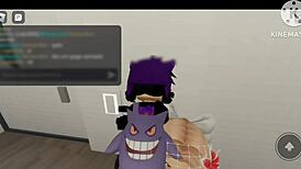 comendo duas putas hard in roblox brookhaven with intense anal and group pounding