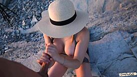 young 18+ couple craves public beach sex with no barriers just raw passion