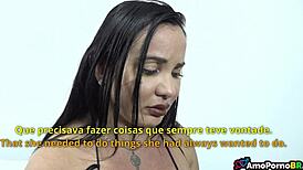 stepmom argues with stepdad then bends for anal makeup fuck