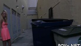 damn tiny shaved teen pussy gets hardcore pov pounding!