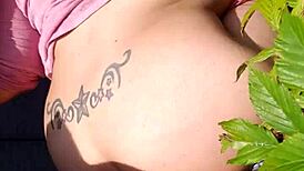 whoa i choked gagging on that fat latina bbw cock outside