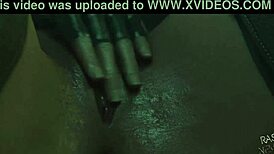 Harley Fingers Pussy During Deepthroat Blowjob Cumshot