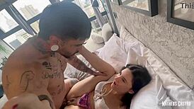 this brunette brazilian teen babe addicted to sex calls her muscular tattooed professor for private lessons... teaser collab