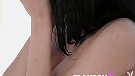 petite european milf with small tits strips clothes, poses nude and spreads sweet pink pussy