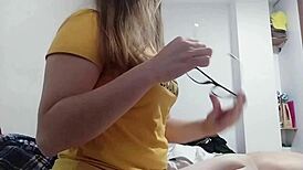 I teach stepbro condom now he fucks me!