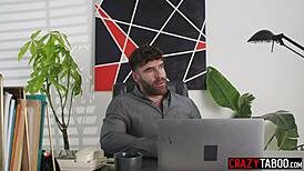 jewelz blu's big ass dominates two monster cocks in lingerie footjob threesome