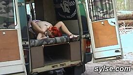 Two French Amateur Milfs Overwhelmed by Intense Cinema Bukkake Orgy Thrill