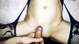 Amateur wife delivers deepthroat anal blowjob in homemade pov session