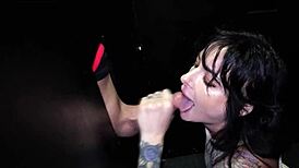 i swallow nine massive cumshots from gloryhole cocks fuck yeah!