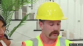 a blowjob isn't cheating, shemale boss barebacks trans ass like the president implied