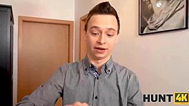 MAN POUNDS BUDDY'S GINGER GF DOGGY ON CHRISTMAS WHILE CUCKOLD WATCHES!