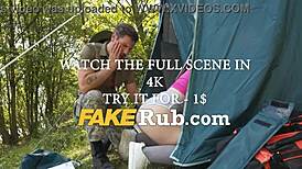 Wow, found stuck pigtails blonde deep in wild forest jungle!