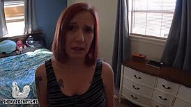 damn, gold digging stepmom jane cane deepthroats my shiny monster cock rough!