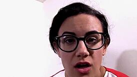 Femdom cheerleader dominates you completely in fetish play