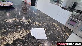 Stepdaughter's bff sneaks pov blowjob on my cock without her realizing taboo old young