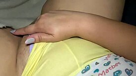 chubby latina milf fingers juicy wet pussy before heading to work