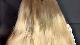 your stepmom swallows your cum on her long hair no problem?