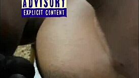 watch this fat ebony bbw fart her pussy and huge ass while voyeur fucks with monster black cock homemade!