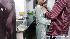 Real Sexy Indian Bhabhi Kitchen Sex Doggystyle Bent Over Anal Creampie Rough Devar Cum In Mouth Hindi