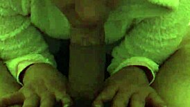 Sonja returns delivering sloppy blowjob on monster black cock sucking cumshot deepthroat wet.