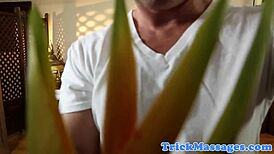 Amateur Teen 18+ Sucks Cock Deep After Erotic Massage Session