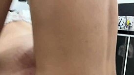 Hey trio fun with stepsis in kitchen 🍆💦 she bends over for doggystyle pounding 😏