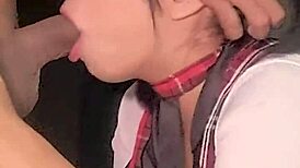 hey watch this sexy colombian milf in schoolgirl lingerie moan through bedroom orgasm on huge cock