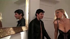 Julia Ann's wet pussy throbs as the stallion rides her big tits and ass to orgasm