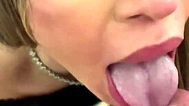 Petite blonde latina shakes natural tits in sloppy pov blowjob and rimjob