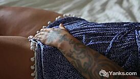 i'm busty liandra fingering my pierced twat to hard orgasm