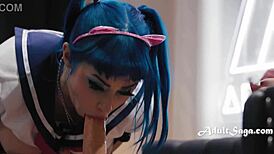 cosplay futa glory hole orgy with jewelz blu, lulu chu, codi vore 😈👅