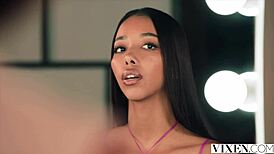 Vixen Runway Model Bella Spark Devours Christian's Thick Cock