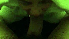 Sonja returns delivering sloppy blowjob on monster black cock sucking cumshot deepthroat wet.