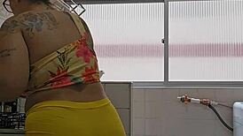 i can't help flashing my married ass in these tight shorts shoved deep in my cheeks on the street