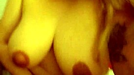 big natural tits blonde milks cock with handjob and blowjob 😘💦