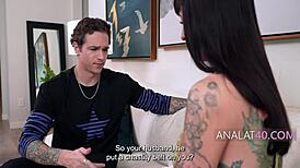 Hubby locked my pussy in chastity but anal's okay right? 😏