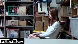 Uh lp officer screws pepper hart pussy hard on desk