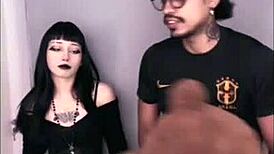 damn this pawg goth babe's juicy ass bounces wild 😈 wet pussy rides hard backstage 🔥