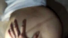 � flaca nalgona screams riding monster cock doggystyle creampie