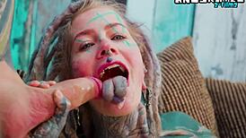 Alternative Punk Goth Girl In Heels Takes Bwc Anal Assfucking Facial Gapes