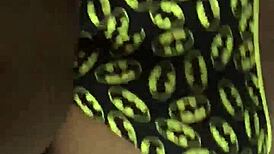 Wife belly bulges taking daddy monster big black cock deep