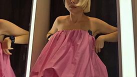 oops tryin these sexy clothes in public fittin room exposed 😳👙