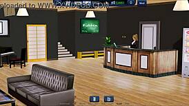 strategic moves unfold in harem hotel game night