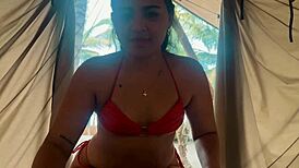 lost beach chica spreads for tourist guide's massive cock pounding