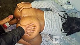 morena screams pleasure as colombian stud pounds her fat ass outdoors publicly