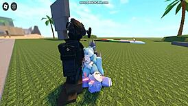 whoreblox gangbang moment 11... we're bangin' hard creampie cumshots everywhere in the game!!