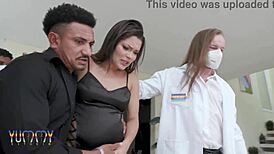 omg pregnant lollynha at her checkup with five yummy docs they stretch her tight holes dap dp creampie finish 🤰🍆💦