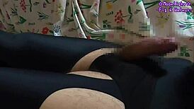 girl slips into garter stockings and swimsuit crotch for steamy nylon masturbation climax