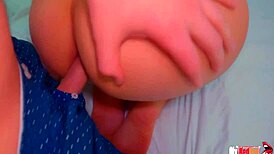 old stepmom's tight waist big ass begs for anal creampie